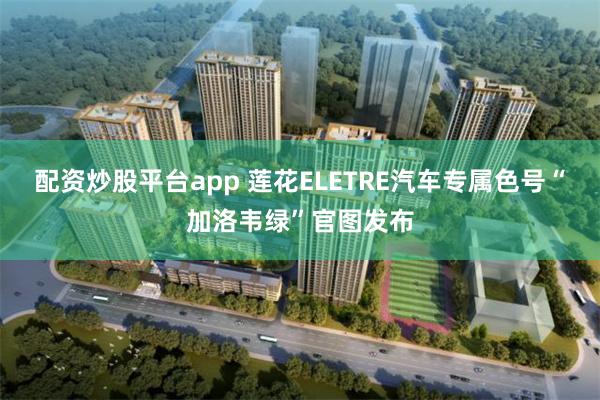 配资炒股平台app 莲花ELETRE汽车专属色号“加洛韦绿”官图发布