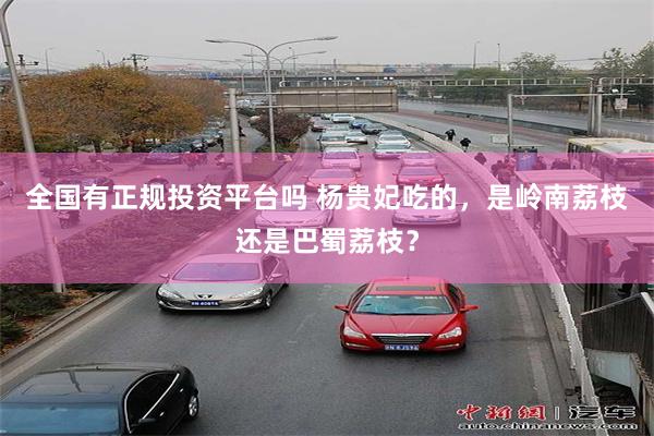 全国有正规投资平台吗 杨贵妃吃的，是岭南荔枝还是巴蜀荔枝？