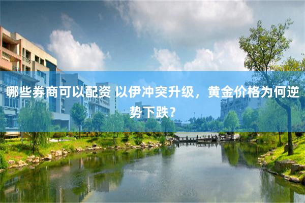哪些券商可以配资 以伊冲突升级，黄金价格为何逆势下跌？