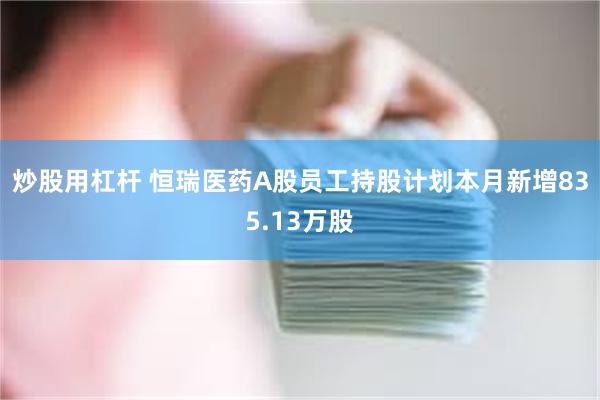 炒股用杠杆 恒瑞医药A股员工持股计划本月新增835.13万股