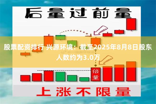 股票配资排行 兴源环境：截至2025年8月8日股东人数约为3.0万