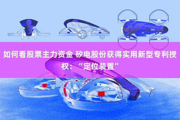 如何看股票主力资金 矽电股份获得实用新型专利授权：“定位装置”
