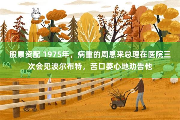 股票资配 1975年，病重的周恩来总理在医院三次会见波尔布特，苦口婆心地劝告他