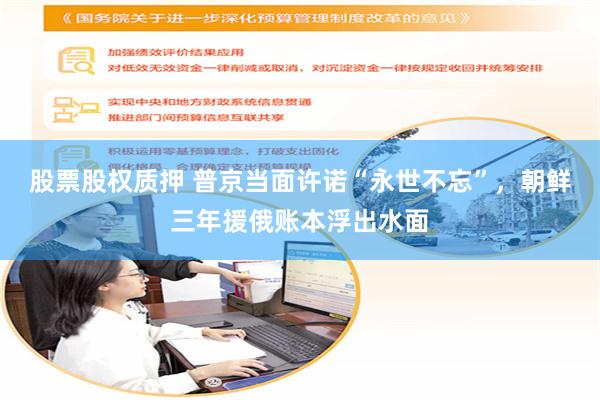 股票股权质押 普京当面许诺“永世不忘”,朝鲜三年援俄账本浮出水面