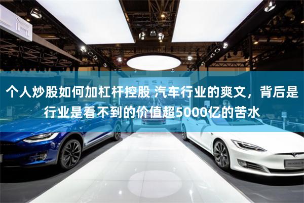 个人炒股如何加杠杆控股 汽车行业的爽文，背后是行业是看不到的价值超5000亿的苦水