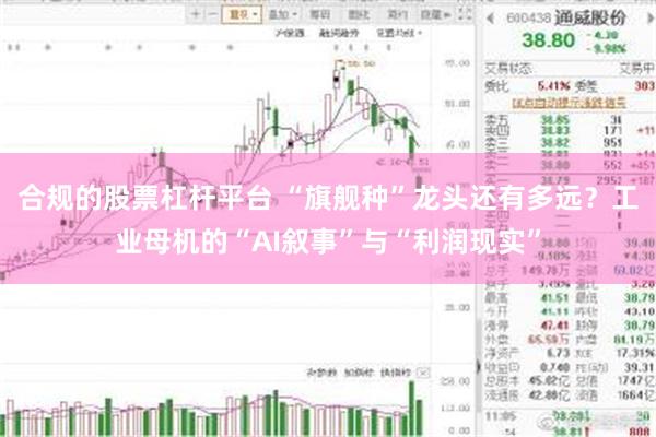 合规的股票杠杆平台 “旗舰种”龙头还有多远？工业母机的“AI叙事”与“利润现实”